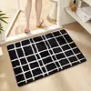 Felpudo Simple Transfronterizo para Entrada de Baño, Felpudo Absorbente de Agua Antideslizante, Felpudo para Puerta de Dormitorio, Esterilla Refrigerante para el Hogar de Comercio Exterior