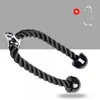 Entrenador de Polea Alta Manija de Fitness Cuerda de Polea Accesorios Polea Colgante Doble Extremo Rack de Potencia para Músculos de Espalda y Brazos