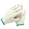 Guantes de protección laboral ropa de trabajo para construcción resistentes al desgaste trabajo hilo de algodón hilo de algodón color natural borde rojo duraderos guantes de seguridad venta al por mayor Guangzhou