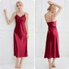 Camisola de Verano de Venta Caliente Transfronteriza Estilo Puro Deseo para Mujer, Ropa de Dormir Larga para Casa, Bata de Tallas Grandes