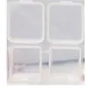 Caixa de joias transparente autoproduzida caixa de joias pequena caixa de fones de ouvido caixa de embalagem plástica caixa de armazenamento de brincos atacado