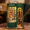 Cabana Mágica Vazia DIY Baleia Mundo Mágico 3D Montada à Mão Estante de Livros Modelo de Mesa Brinquedo para Presentes de Feriado