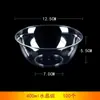 Tazón Desechable Tazón de Plástico Duro Transparente Vajilla para Hot Pot Cristal de Aviación Tazón de Arroz Empaque Hogar Comercial Tazas, Tazones y Palillos