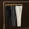 Pantalones Deportivos Elásticos Casuales para Hombre Cintura Elástica Secado Rápido Bolsillos Múltiples de Solapa Pantalones Casuales Ajustados 9523