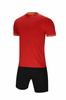 Conjunto de Uniforme de Fútbol, Uniformes de Competición y Entrenamiento para Adultos y Niños, Jersey Liso de Manga Corta, Uniforme de Equipo de Fútbol con Diseño Estampado de Secado Rápido