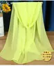 Bufanda para Mujer Bufanda de Verano Chal de Moda Delgado Versátil Primavera y Otoño Color Sólido Largo Georgette Bufanda Larga Pequeña