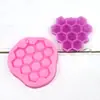 Molde de Silicone Flip Sugar com Formato de Colmeia Molde para Aromaterapia Molde de Argila Artesanal Acessórios de Confeitaria DIY