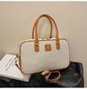 Nova Bolsa Satchel Blaide Bolsa Bowling Boston Feminina 2025 Transfronteiriça High-End Cor Contrastante Ombro Único Transversal