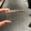 Peine para el cabello de girasol con diamantes brillantes de lujo ligero estilo coreano para mujer, pasador de flequillo exquisito y sofisticado