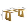 Pata de mesa de mármol, soporte de pie de mesa de acero inoxidable, soporte para mesa de té de oficina, placa de roca, soporte para plato grande, base de mesa de comedor de piedra de lujo