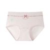 Ropa Interior de Algodón Puro de Cintura Media 10A Antibacterial Virus para Mujer con Entrepierna Extendida, Suave, Transpirable y Sin Marcas Calzones Triángulo para Mujer
