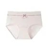 Ropa Interior de Algodón Puro de Cintura Media 10A Antibacterial Virus para Mujer con Entrepierna Extendida, Suave, Transpirable y Sin Marcas Calzones Triángulo para Mujer