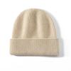 Inverno grosso cashmere chapéu moda masculina e feminina biqueira quente biqueira simples all-match protetor auricular chapéu de malha de lã