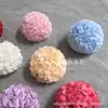 Flor de Crisantemo de Bola de Terciopelo de Nieve de Cabeza Única Decoración de Arco de Flores de Plomo para Techo de Auditorio de Bodas Flor Artificial Flor de Simulación de Boda Bola de Cebolla