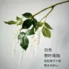 Materiais florais em tons de branco para salões de casamento, móveis para vitrines, adereços de flores de seda para decoração suave, arranjos de flores, marcadores de corredor, buquês artificiais atacado