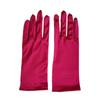Guantes Cortos de Satén de Verano para Mujer, Anti-Rayaduras para Vestido de Novia, Vestido de Cena, Guantes Cheongsam, Sencillos, Elegantes y Hermosos para Actuación