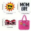 Colgante de Bolso de Playa de Dibujos Animados DIY Accesorios para Bogg Bag Accesorios para Bolso Saudí Colgante de Arcoíris de Verano