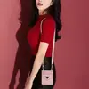 Para Samsung Zflip4 Estuche Plegable para Teléfono Cruzado Zflip3 Moda Estuche con Protección para Tarjetas Zflip4 Bolso con Correa