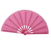 Ventilador de plástico kung fu de 10 pulgadas venta directa de fábrica ventilador plegable de plástico ventilador de tamaño grande ventilador de tela de nailon