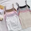 Camisola Versátil de Verano Ajustada al Cuerpo para Mujer, Ropa Interior Corta Anti-Exposición, Camiseta Básica de Color Sólido Holgada, Venta al por Mayor Transfronteriza