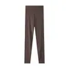 Leggings térmicos ultrafinos para mujer para otoño e invierno, pantalones de capa base sin costuras de talla grande y cintura alta
