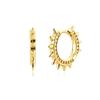 Pendientes de cono puntiagudo con personalidad s925 transfronterizos de Europa y Estados Unidos, venta al por mayor, pendientes de hebilla de oreja de girasol circular de moda para mujeres