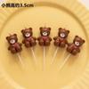 Internet celebridade 214 Dia dos Namorados gravata borboleta urso casal vela dos desenhos animados bonito aniversário amor rosa urso vela