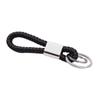 Llavero de Cuerda de Cuero Tejido al por Mayor Doble Círculo Llavero Universal para Coche Colgante para Bolso de Muñeca al por Mayor