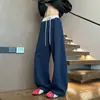 Primavera de 2026 Novo Calça de Moletom Masculina de Algodão Interno Margiela Barra Curva Caimento Solto Versátil Casual