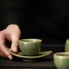 Xícara de Chá Retrô Bambu Ciano Cerâmica Kung Fu Conjunto de Chá Xícara de Chá Doméstica Tigela de Chá Xícara do Mestre Xícara Única Xícara Pessoal Venda por Atacado