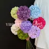Hortênsia do Crepúsculo de Galho Único Flor Artificial Sem Folhas Decoração de Arco de Flores para Hotel Casamento Flor Artificial Base de Chumbo para Caminho Arco de Flores