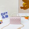 Bolso de Perlas para Niña, Bolso Estilo Ins para Niñas, Bolso Pequeño de Cadena de Dibujos Animados Estilo Fragancia, Bolso de Cadena, Bolso Pequeño Lindo de Alta Gama para Niños