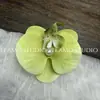 K8Cm Flor Artificial Cabeza de Orquídea Mariposa 3D Película Orquídea Mariposa Flor Falsa Pasador de Pelo con Decoración de Cabeza de Flor Accesorio para el Cabello