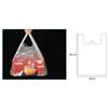 Bolsa pequeña de plástico blanca, bolsa grande transparente, bolsa portátil para empacar verduras, bolsa tipo chaleco para desayuno, bolsa práctica, bolsa de compras