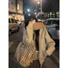 Sudadera con Capucha Estilo Casual Americano para Mujer en Otoño e Invierno Sencilla de Terciopelo Engrosada con Cremallera Holgada Chaqueta Cardigan con Cremallera