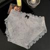 2025 Nova Calcinha Vintage de Renda Pure Desire 7A Antibacteriana Doce para Menina Renda Confortável Classe A Algodão Puro Algodão Forro de Algodão para Mulheres