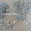 Joias de Lantejoulas Polarizadas para Nail Art Pó Opalino Aurora Ultra Fino Celebridade da Internet Fantasia Brilho Fino Brocado de Nuvem Polarizado Decoração com Pó de Glitter