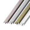 Tira de Canto em Liga de Alumínio Painel de Parede Integrado Tira de Borda de Canto Afiado 8mm Linha de Canto de Cartão Borda de Canto em Ângulo Reto Linha Decorativa de Canto