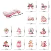 50 Pegatinas Coreanas Estilo Ins Navideño Rosa Impermeables Material de Decoración para Diario DIY Cuaderno Maleta Pegatinas