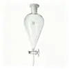 Funil separatório em forma de pêra de politetrafluoretileno 60ml 125ml 250ml 500ml 1000ml funil em forma de pêra de vidro