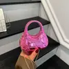 Bolso de Hombro Rombo de Nicho para Mujer Modelo Nuevo 2026 Bolso Cruzado con Cadena Exquisita Bolso de Mano en Forma de Media Luna con Textura Metálica Pesada