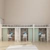 Venta al por mayor de fábrica cama de apartamento universitario cama de dormitorio universitario mesa inferior cama perfil escritorio combinado litera escolar