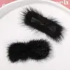 Accesorios para el Cabello de Pelo de Visón Peludo Largo Lindo de Otoño e Invierno Accesorios para el Cabello Hechos a Mano DIY Pasadores para el Cabello de Niños Materiales para Pendientes Venta al por Mayor