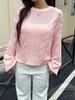 Suéter de Lana Simple Casual Transfronterizo Europeo y Americano de Manga Larga Diyun Ropa de Mujer Otoño e Invierno 2025 Exportación Amazon Estación Independiente