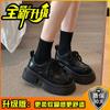 Sapatos Pequenos de Couro com Solado Grosso Estilo Britânico Feminino 2025 Primavera Novo Conjunto Vestido Mary Janes Mocassins Sapatos Individuais Femininos