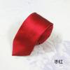 Corbata lisa monocromática de 8 cm corbata de poliéster seda casual tipo flecha color sólido lisa fabricantes mayoreo