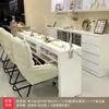 Conjunto de Mesa e Cadeira para Manicure Cadeira de Manicure Mesa de Manicure Estação de Manicure Simples Dupla Estilo Japonês Armário de Armazenamento para Manicure Armário de Exposição