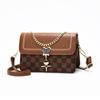 Bolsos de Marca para Mujer 2025 Nuevo Bolso Cuadrado Pequeño Versátil de Alta Gama de Mano Bolso Cruzado de Hombro Único de Pu Bolso de Mujer