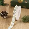 Venta al por mayor para comercio exterior: Cinta de poliéster-algodón impresa estilo fresco para accesorios para el cabello DIY, moños, empaque de cajas de regalo y cintas decorativas
