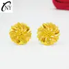Joias de Latão Puro Banhadas a Ouro, Vários Brincos de Flores Exquisitos, Brincos Exquisitos, Brincos que Não Desbotam por Muito Tempo, Pérolas de Luxo Acessível